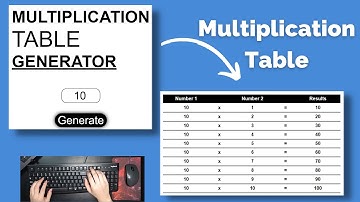 ASMR Programming - Coding Multiplication Table Generator - No Talking