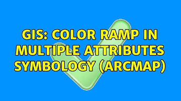 GIS: Color ramp in multiple attributes symbology (Arcmap)