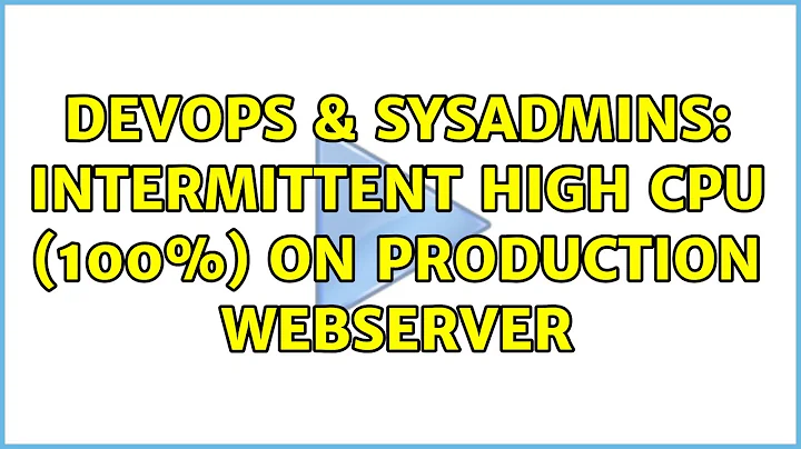 DevOps & SysAdmins: Intermittent high CPU (100%) on production webserver (3 Solutions!!)