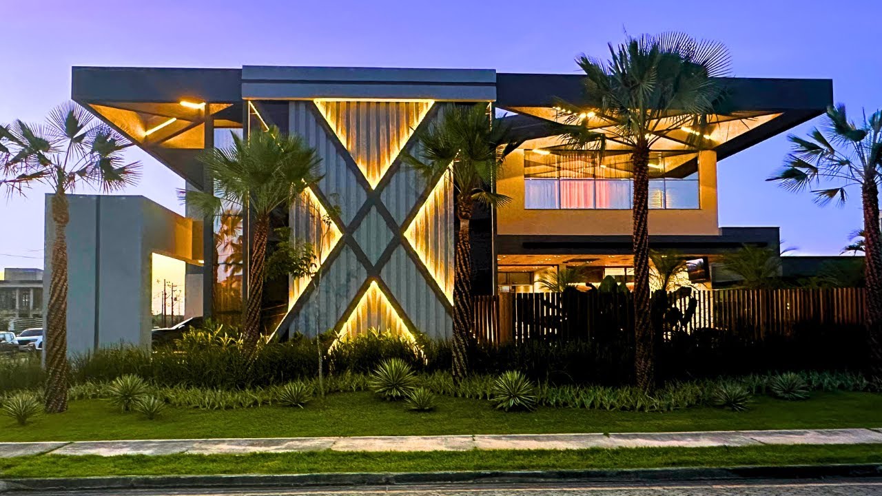 [Tour] CASA de LUXO ULTRA MODERNA com ARQUITETURA COMPLEXA e ARROJADA! Simplesmente incrível!