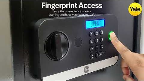 Yale Stellar Biometric Safe Locker - Fingerprint, PIN access, Manual Key, USB port for emergency