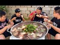 5斤羊排2斤羊腿，花都兄弟做焖炉烤串、大锅羊汤，胖哥又吃过瘾了！【胖猴仔】