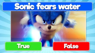 Sonic the Hedgehog 2 Quiz  ✅ True Or ❌ False