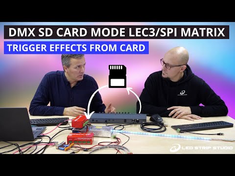 SD Card Mode – Trigger animations with DMX