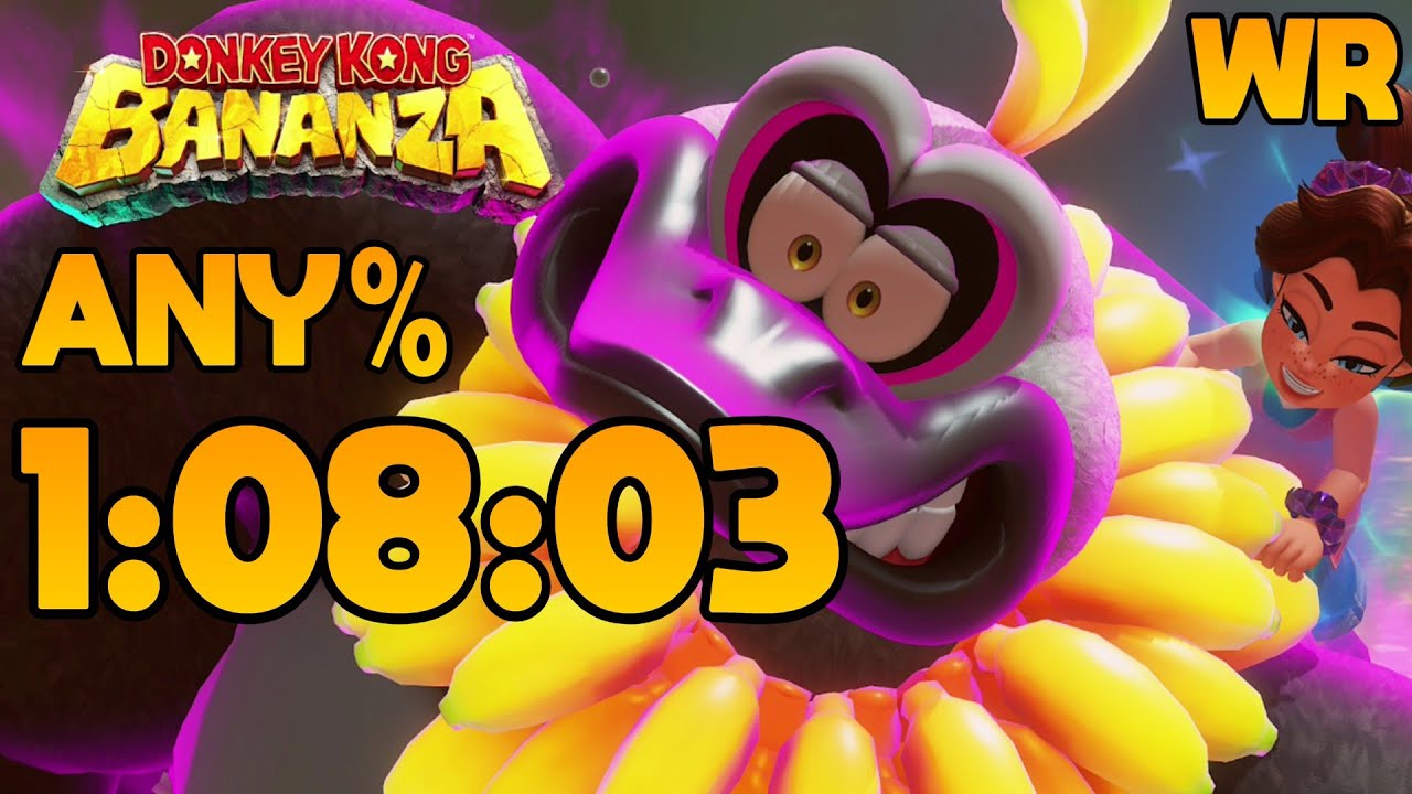 [fWR] Donkey Kong Bananza Any% Speedrun in 1:08:03