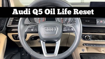 How To Reset Oil Life On 2018 - 2020 Audi Q5 - Clear Q5 Oil Change Service Interval Light