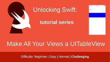 Make All Your Swift UIKit Views a UITableView