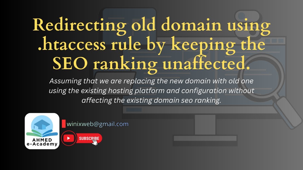 Redirecting old domain using .htaccess rule by keeping the SEO ranking unaffected.