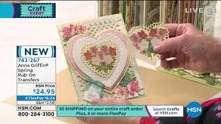 Anna Griffin Spring RubOn Transfers with Storage Folio