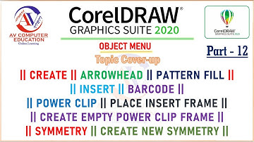 CorelDraw 2020 Tutorial OBJECT MENU in Hindi Part -12