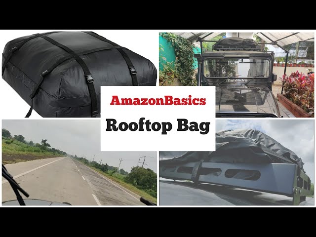Amazon Basics Rooftop Cargo Carrier Bag, Black, 15 Cubic Feet | eBay