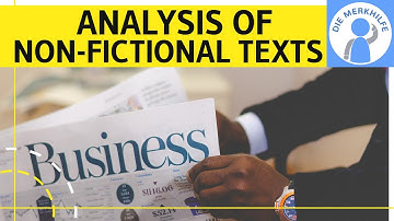 Analysis of non-fictional texts - Analyse nicht-fiktionaler (Sach-)texte - Aufbau & Vorgehensweise