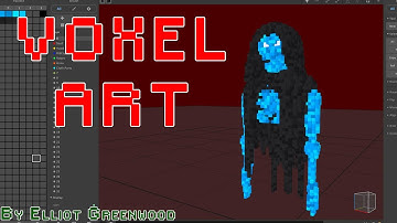 Creating Voxel Art Phantom Enemy Time Lapse.