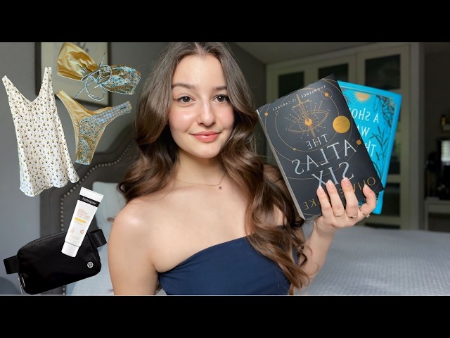 ASMR What I packed for 1 month in Greece 🏖️ (tapping, scratching, whispering)