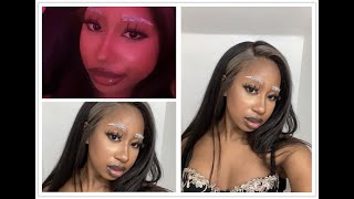 Color Lace Front Wig Straight Hair Ft.lavy Hair