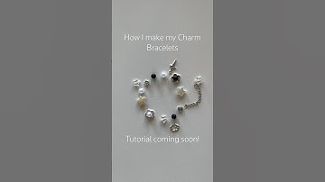 How to make a charm bracelet! #beadedbracelet #charms #beads