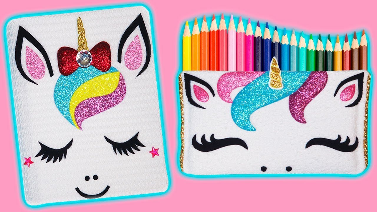 🌈🦄 DIY: Cuaderno y Estuche o Lapicera de Unicornio || #RainboWeek 7 🦄📒  - thptnganamst.edu.vn