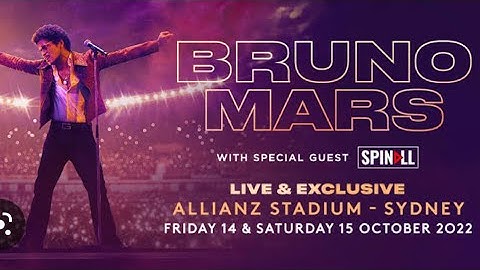 BRUNO MARS SYDNEY CONCERT - 15 OCTOBER 2022