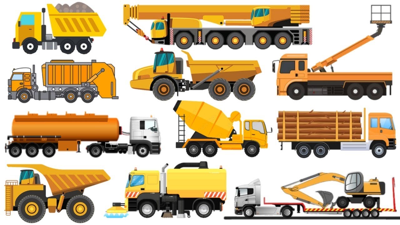 CONSTRUCTICON VEHICLES | Dump truck, truck crane, garbage truck, tanker ...