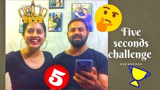 5 seconds challenge | Mr & Mrs Sran | Answer the questions in 5 seconds |