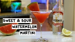 Sweet and Sour Watermelon Martini