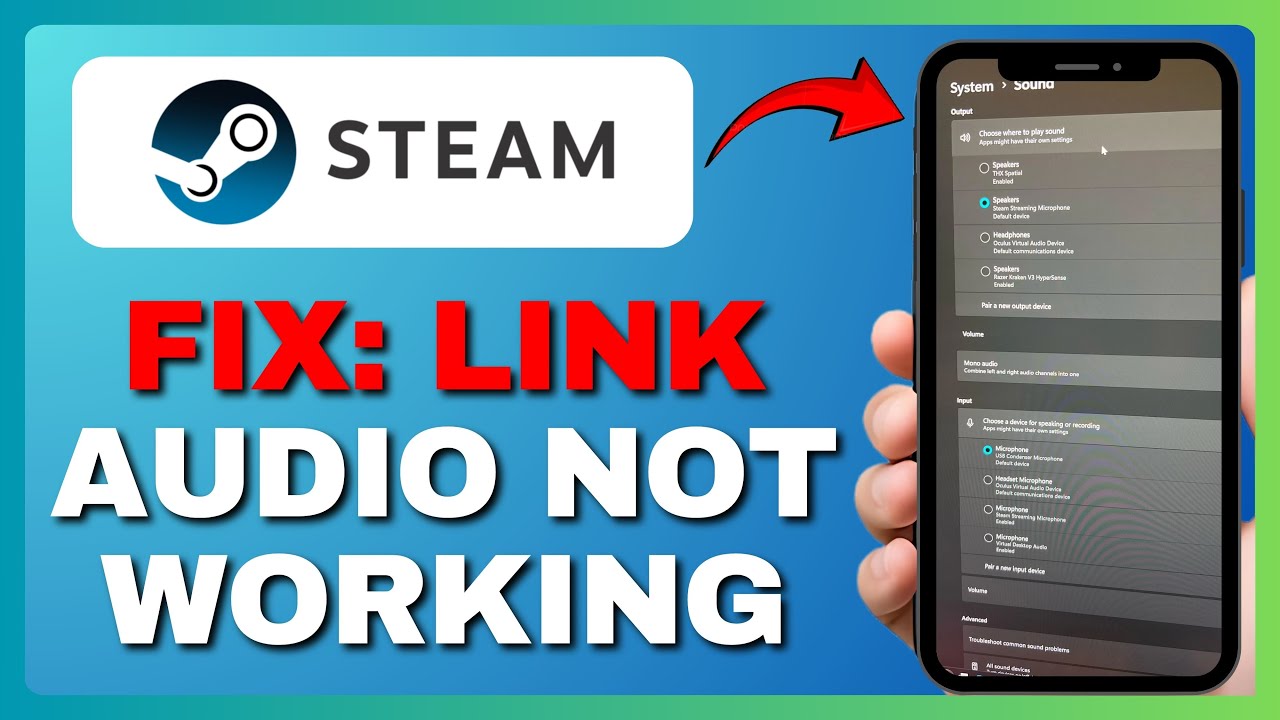 NEW! How To Fix Steam Link Audio Not Working | Full Guide (2025)
