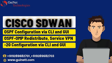 Cisco SDWAN-- OSPF Configuration via CLI and GUI OSPF OMP Redistribute