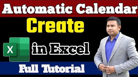How to Create an Automatic Calendar in Microsoft Excel | Step-by-Step Tutorial