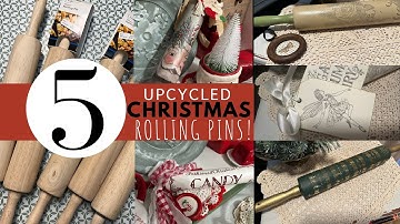 5 Rolling Pin Makeovers You’ll Want to Try — Easy Upcycled Christmas Decor!