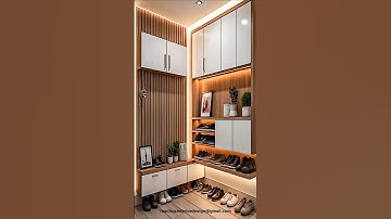 Entryway transformation with a stunning shoe rack unit! 🚪#shoecabinet #shortsviral #design