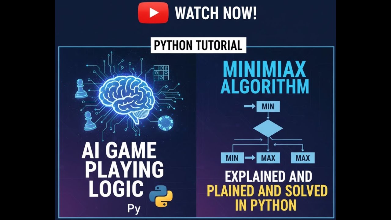 Minimax Algorithm Explained and Solved in Python | AI Game Playing Logic  | Shovan Prita Paul