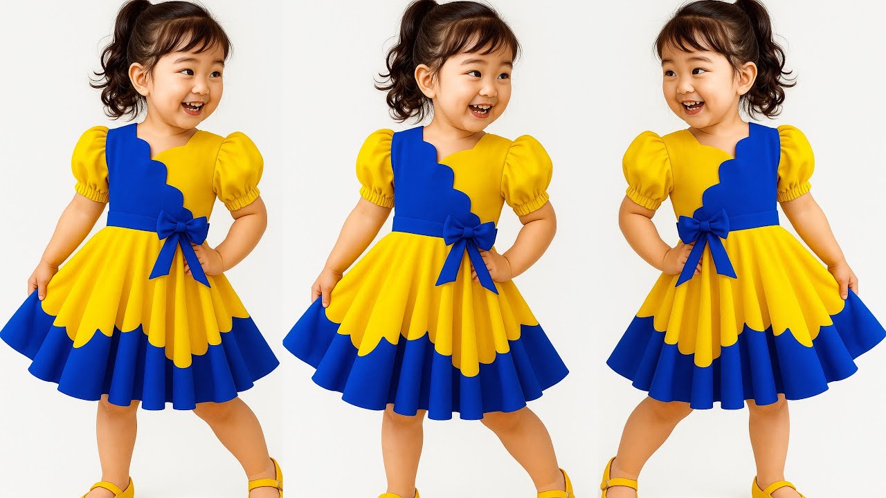 বর্তমানের ট্রেনিং ভাইরাল জামা কাটিং এবং সেলাই 😍 frock design cutting and stitching 2026 