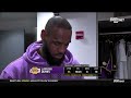 LeBron James Postgame Intervies | Los Angeles Lakers fall to Philadelphia 76ers 114-113