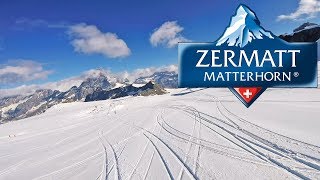 Summer skiing Zermatt - full ride from 3800m to 2900m (7km) - July 2018