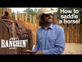 How to saddle a horse - Just Ranchin 1