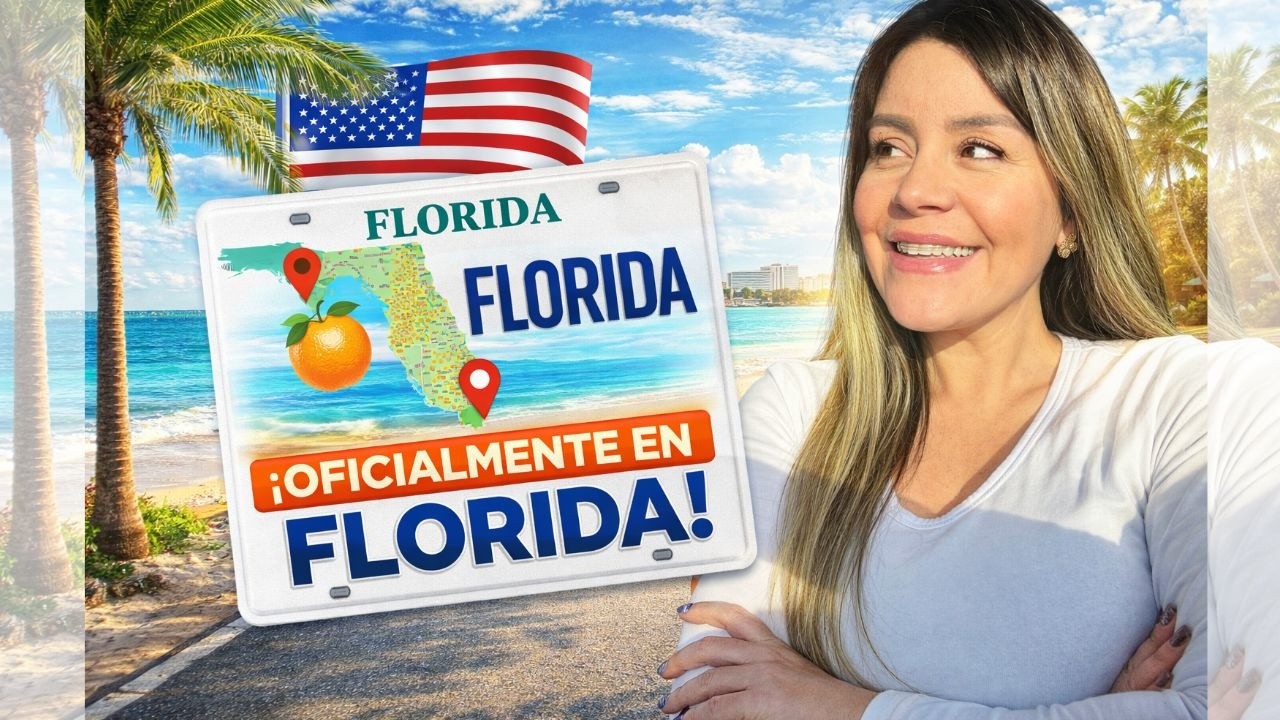 De Puerto Rico a Florida oficialmente nos entregaron nuestras placas de aqui :)
