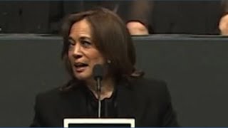 Former Vice President Kamala Harris, takes the stage to pay tribute to the civil rights leader