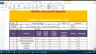 School Based Assessment System using Microsoft #Excel and #word Overview