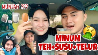 SMOOTHIE CHALLENGE | TEH   SUSU   TELUR MINUMAN BIKIN SEHAT 💪🏻