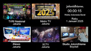 Perayaan Detikdetik Tahun Baru 2025 Di Berbagai Stasiun Tv Indonesia