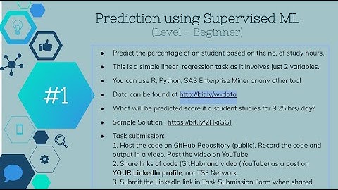 Task1:Percentage Prediction using Supervised Machine Learning Algorithm