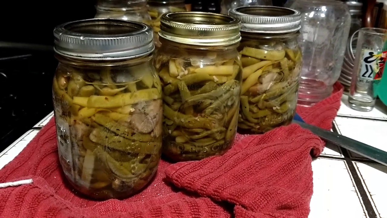 Canned Green beans from Our Home Garden! canning greenbeans 