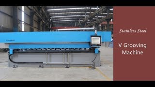 Vertical V Grooving Machine For Stainless Steel Sheet Slotting