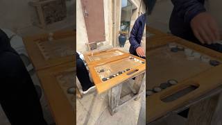 Street Backgammon in Baku’s Old City | Local Life in Azerbaijan #reallife