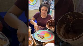 Rainbow Crepes in Bangkok night market