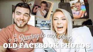 REACTING TO OUR OLD FACEBOOK PHOTOS | soo embarrassing