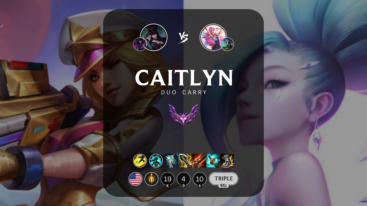 Caitlyn ADC vs Seraphine - NA Master Patch 13.1 - YouTube