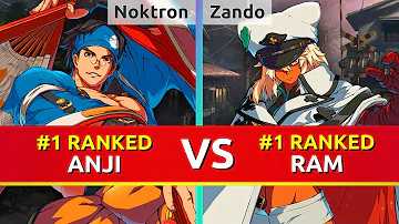 GGST ▰ Noktron (#1 Ranked Anji) vs Zando (#1 Ranked Ramlethal). Guilty Gear Strive