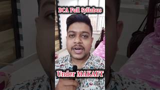 MAKAUT BCA New Syllabus 2026 | Complete Semester-Wise Breakdown