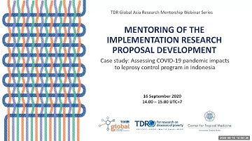 TDR IR Webinar - MENTORING OF THE IMPLEMENTATION RESEARCH PROPOSAL DEVELOPMENT